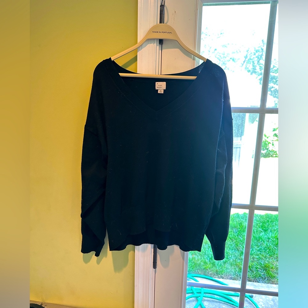 Black pull over cardigan